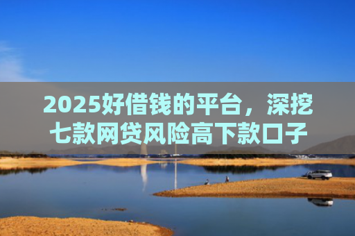 2025好借钱的平台，深挖七款网贷风险高下款口子
