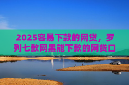 2025容易下款的网贷，罗列七款网黑能下款的网贷口子