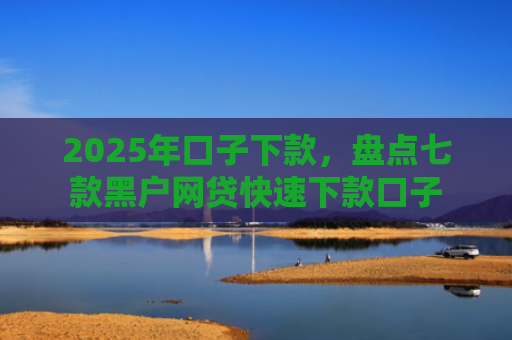 2025年口子下款，盘点七款黑户网贷快速下款口子