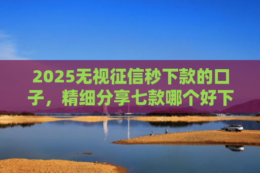 2025无视征信秒下款的口子，精细分享七款哪个好下款的网贷口子
