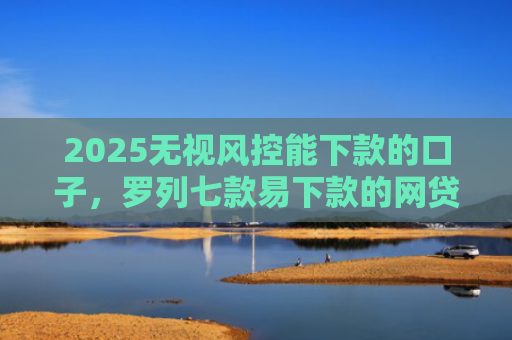 2025无视风控能下款的口子，罗列七款易下款的网贷口子下载