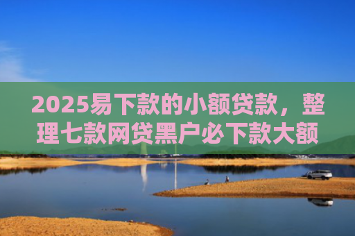 2025易下款的小额贷款，整理七款网贷黑户必下款大额口子