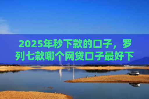 2025年秒下款的口子，罗列七款哪个网贷口子最好下款