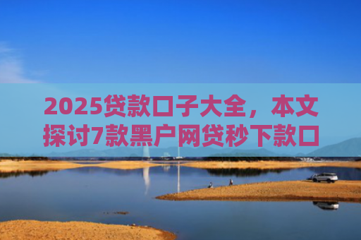 2025贷款口子大全，本文探讨7款黑户网贷秒下款口子