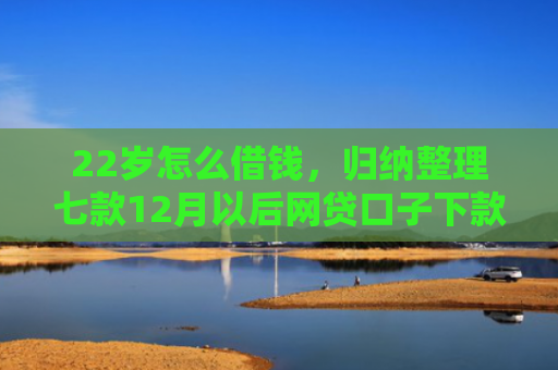 22岁怎么借钱，归纳整理七款12月以后网贷口子下款