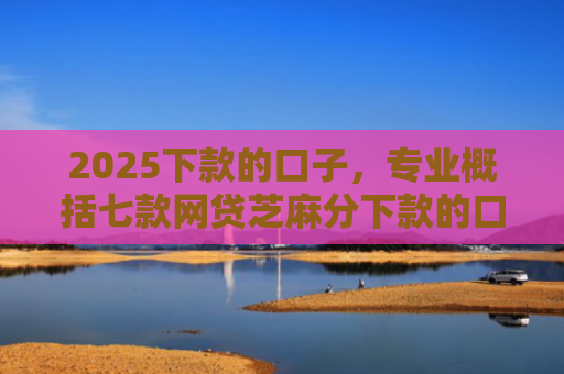 2025下款的口子，专业概括七款网贷芝麻分下款的口子