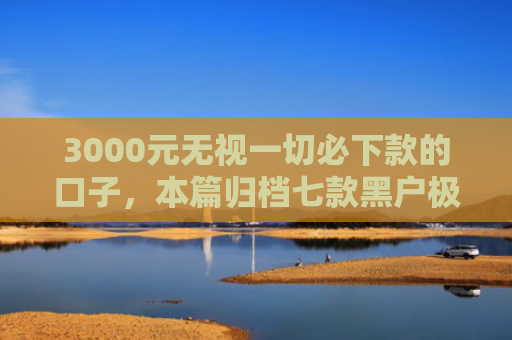 3000元无视一切必下款的口子，本篇归档七款黑户极速下款的网贷口子