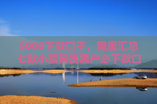 5000下款口子，隆重汇总七款小额网贷黑户必下款口子
