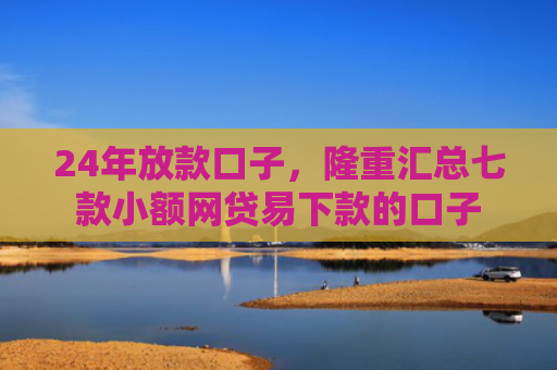 24年放款口子，隆重汇总七款小额网贷易下款的口子