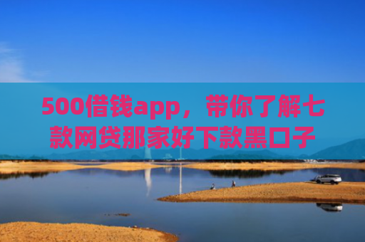 500借钱app，带你了解七款网贷那家好下款黑口子