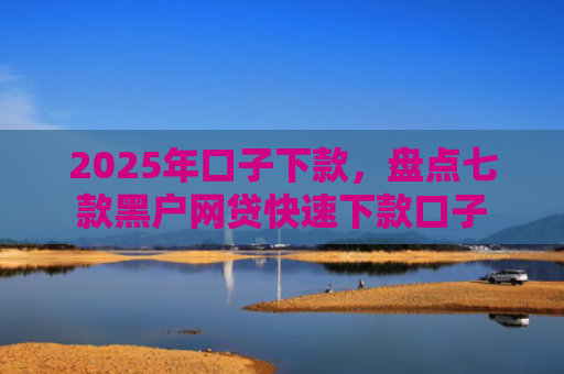 2025年口子下款，盘点七款黑户网贷快速下款口子