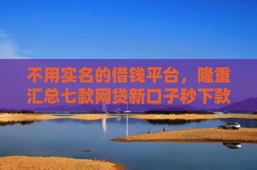 不用实名的借钱平台，隆重汇总七款网贷新口子秒下款怎么办