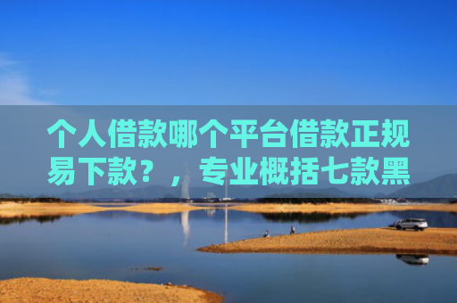 个人借款哪个平台借款正规易下款？，专业概括七款黑户100%下款网贷