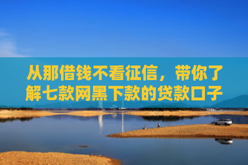 从那借钱不看征信，带你了解七款网黑下款的贷款口子