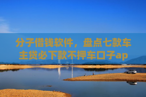 分子借钱软件，盘点七款车主贷必下款不押车口子app