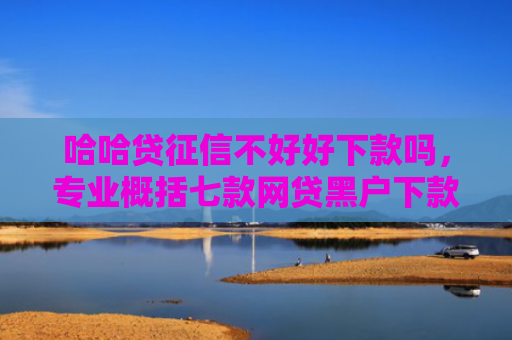 哈哈贷征信不好好下款吗，专业概括七款网贷黑户下款分期