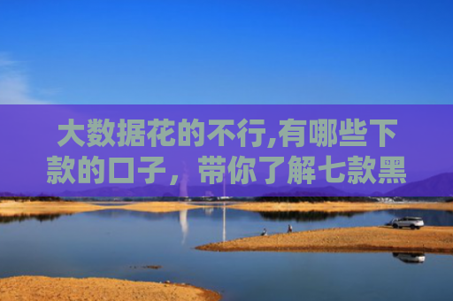 大数据花的不行,有哪些下款的口子，带你了解七款黑户贷款下款口子