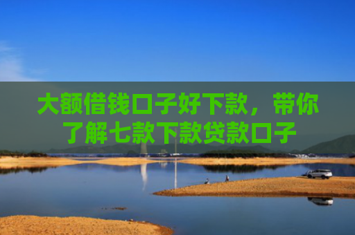 大额借钱口子好下款，带你了解七款下款贷款口子