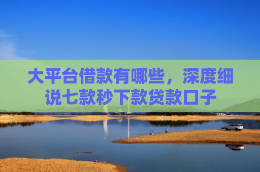 大平台借款有哪些，深度细说七款秒下款贷款口子