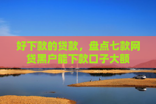 好下款的贷款，盘点七款网贷黑户能下款口子大额