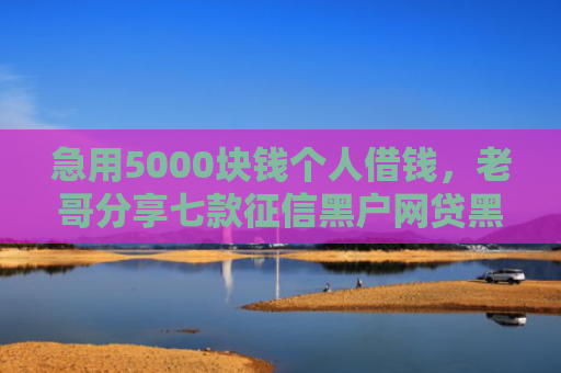 急用5000块钱个人借钱，老哥分享七款征信黑户网贷黑户能下款