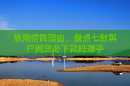 急用借钱理由，盘点七款黑户网贷必下款吗知乎