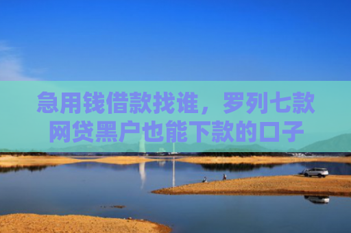急用钱借款找谁，罗列七款网贷黑户也能下款的口子