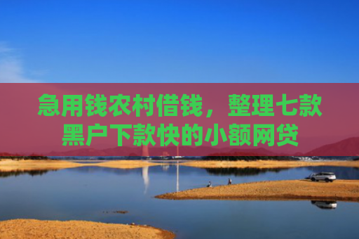 急用钱农村借钱，整理七款黑户下款快的小额网贷