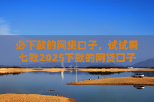 必下款的网贷口子，试试看七款2025下款的网贷口子