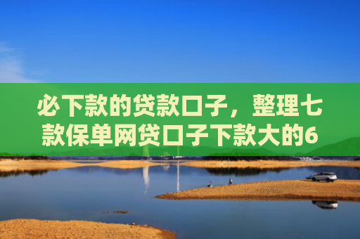必下款的贷款口子，整理七款保单网贷口子下款大的6