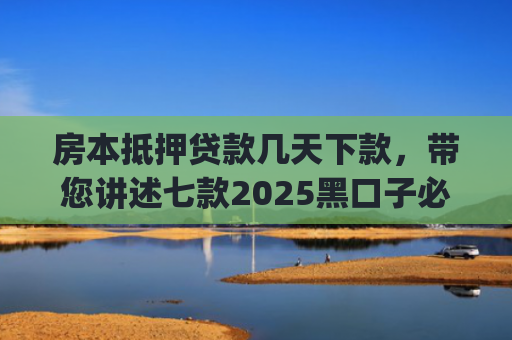 房本抵押贷款几天下款，带您讲述七款2025黑口子必下款app