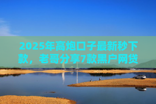 2025年高炮口子最新秒下款，老哥分享7款黑户网贷下款的口子