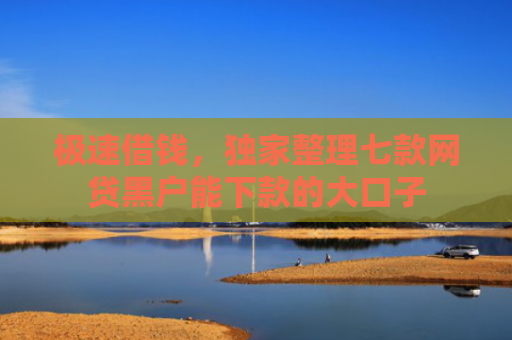 极速借钱，独家整理七款网贷黑户能下款的大口子