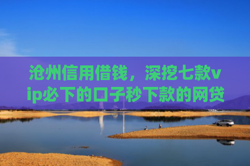 沧州信用借钱，深挖七款vip必下的口子秒下款的网贷