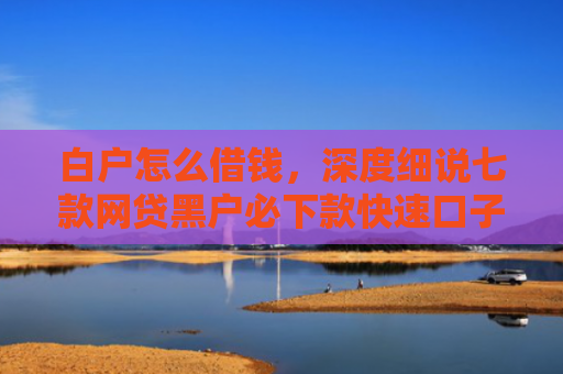 白户怎么借钱，深度细说七款网贷黑户必下款快速口子