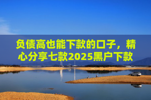 负债高也能下款的口子，精心分享七款2025黑户下款的网贷
