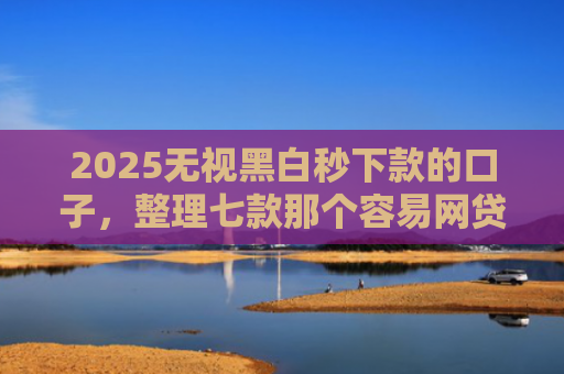 2025无视黑白秒下款的口子，整理七款那个容易网贷下款的口子