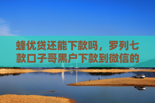 蜂优贷还能下款吗，罗列七款口子哥黑户下款到微信的APP