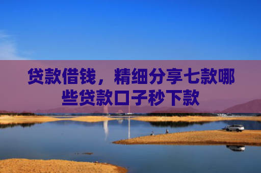 贷款借钱，精细分享七款哪些贷款口子秒下款
