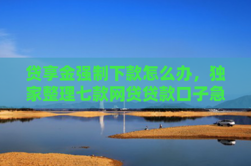 贷享金强制下款怎么办，独家整理七款网贷贷款口子急速下款的