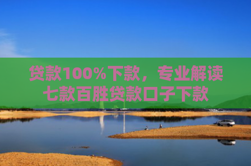 贷款100%下款，专业解读七款百胜贷款口子下款