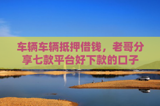 车辆车辆抵押借钱，老哥分享七款平台好下款的口子