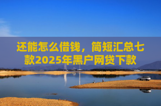 还能怎么借钱，简短汇总七款2025年黑户网贷下款