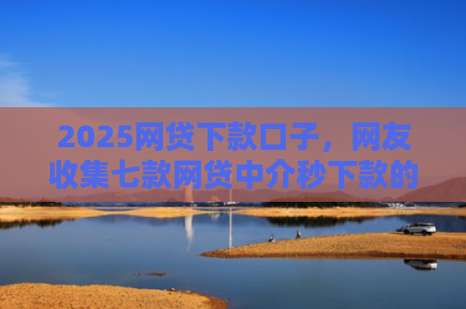 2025网贷下款口子，网友收集七款网贷中介秒下款的口子