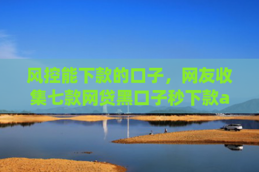 风控能下款的口子，网友收集七款网贷黑口子秒下款app有哪些