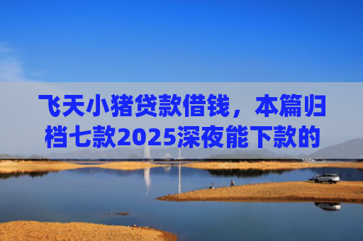飞天小猪贷款借钱，本篇归档七款2025深夜能下款的口子app
