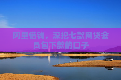 阿里借钱，深挖七款网贷会员包下款的口子
