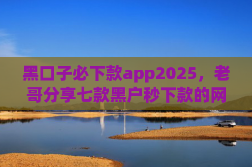 黑口子必下款app2025，老哥分享七款黑户秒下款的网贷app
