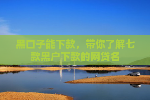 黑口子能下款，带你了解七款黑户下款的网贷名
