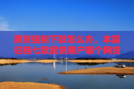 黑贷强制下款怎么办，本篇归档七款房贷黑户哪个网贷能下款